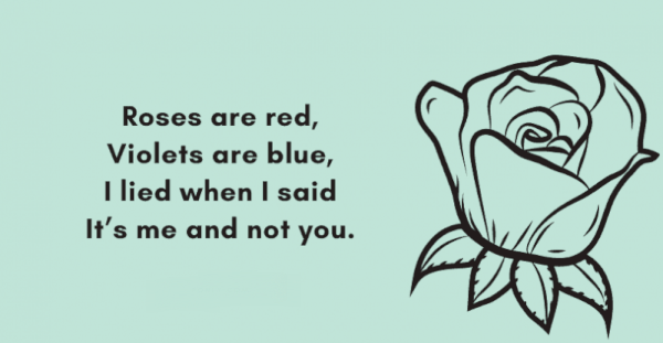   ורדים הם אדומים, סיגליות הן בדיחות כחולות